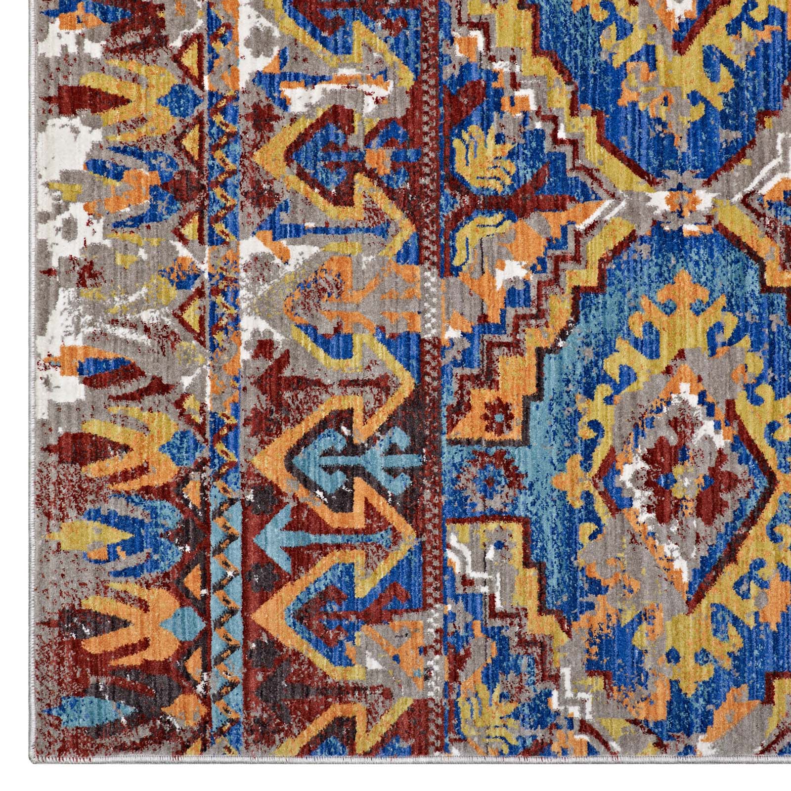 Centehua Distressed Southwestern Aztec Area Rug by Modway