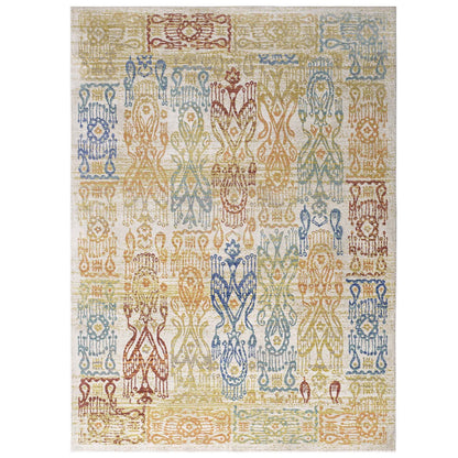 Solimar Distressed Southwestern Aztec Area Rug by Modway