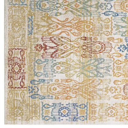 Solimar Distressed Southwestern Aztec Area Rug by Modway