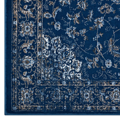 Lilja Distressed Vintage Medallion Area Rug by Modway