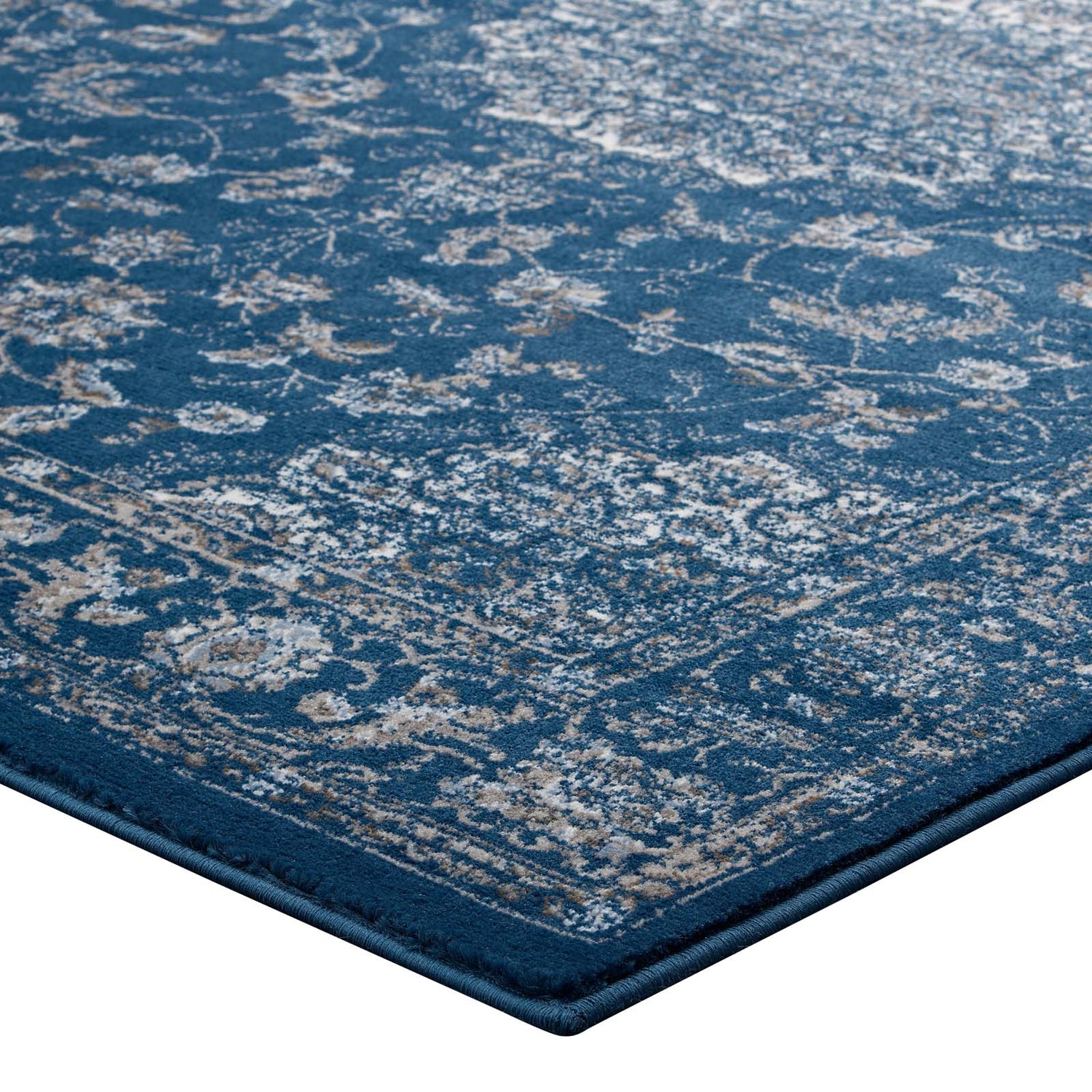 Lilja Distressed Vintage Medallion Area Rug by Modway