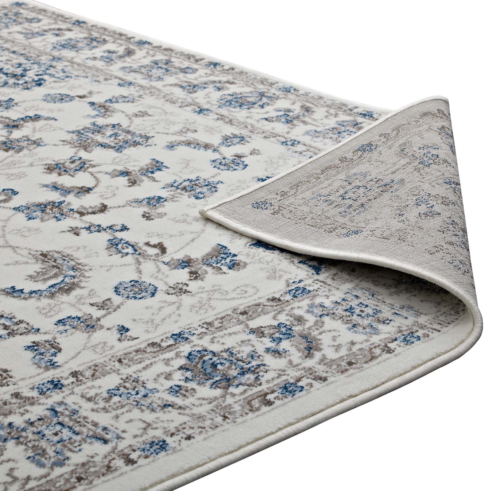 Lilja Distressed Vintage Medallion Area Rug by Modway