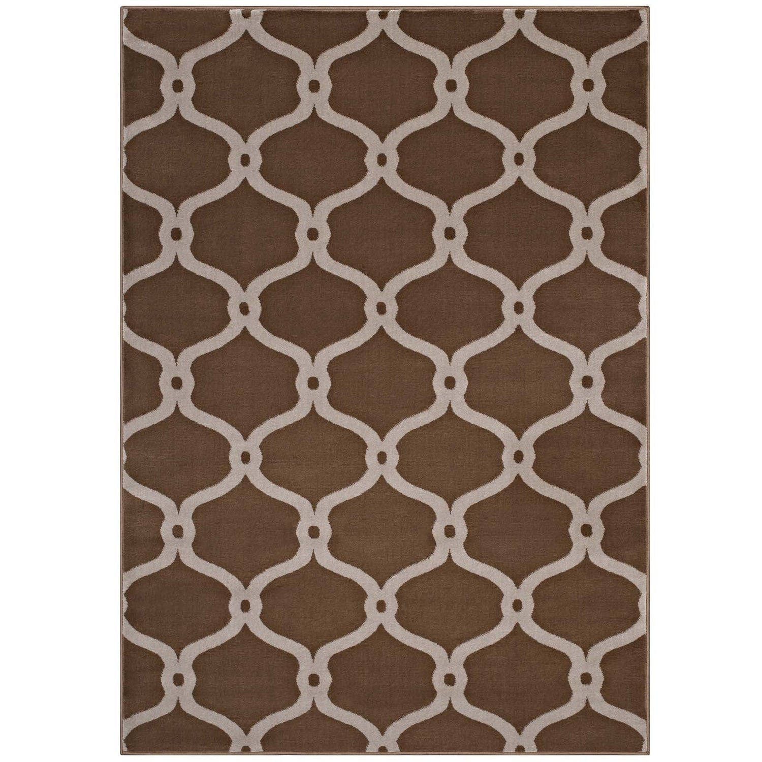 Beltara Chain Link Transitional Trellis Area Rug by Modway