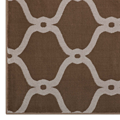 Beltara Chain Link Transitional Trellis Area Rug by Modway