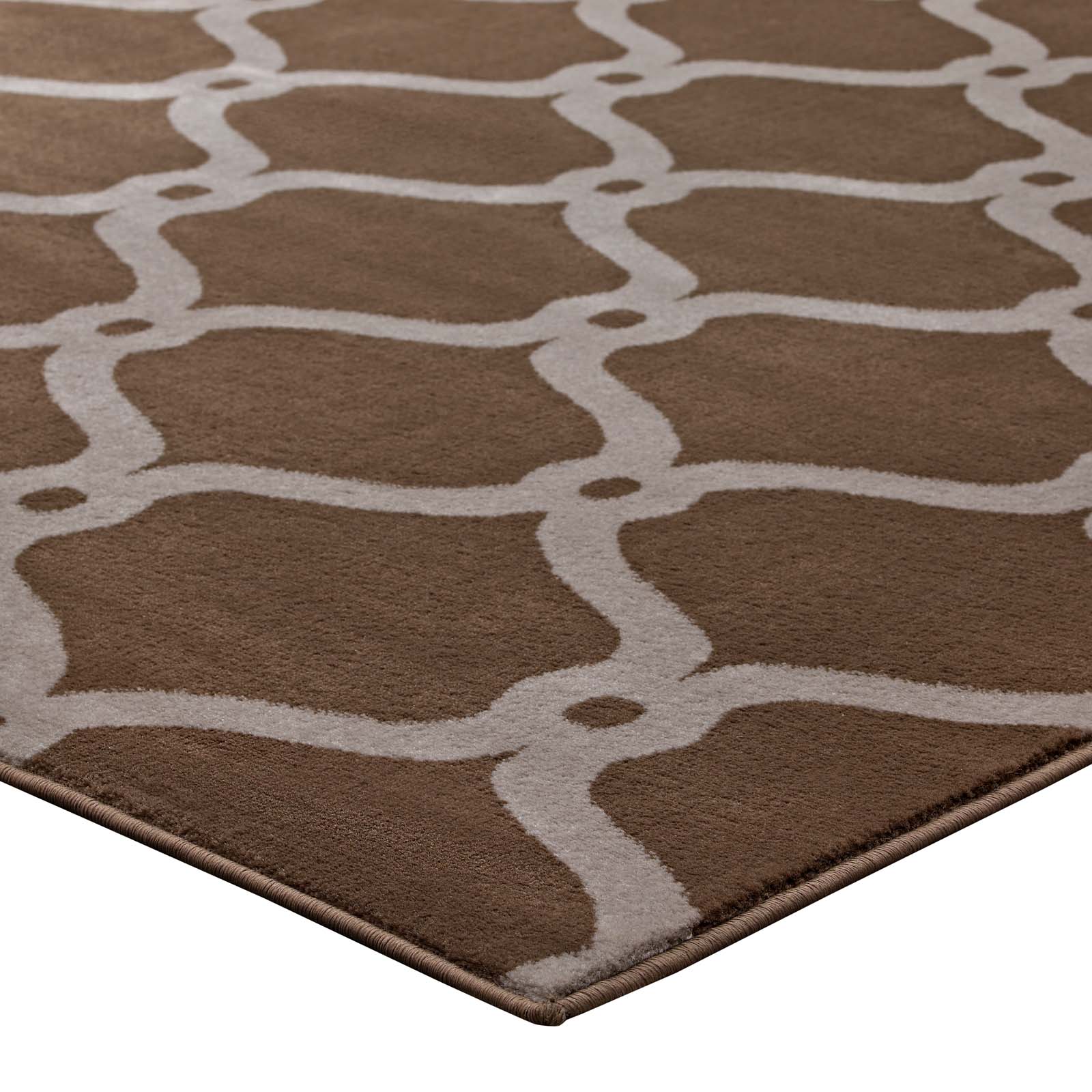 Beltara Chain Link Transitional Trellis Area Rug by Modway