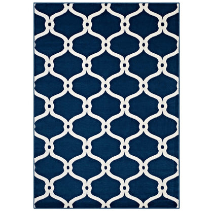 Beltara Chain Link Transitional Trellis Area Rug by Modway