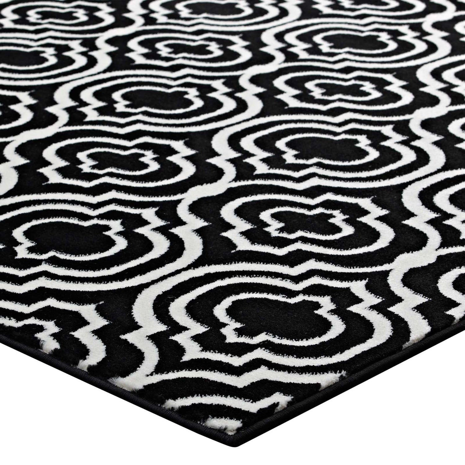 Frame Transitional Moroccan Trellis Area Rug by Modway