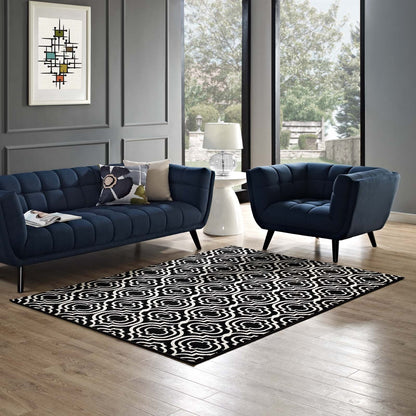 Frame Transitional Moroccan Trellis Area Rug by Modway