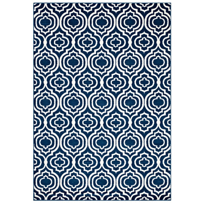 Moroccan Blue and Ivory / 8x10