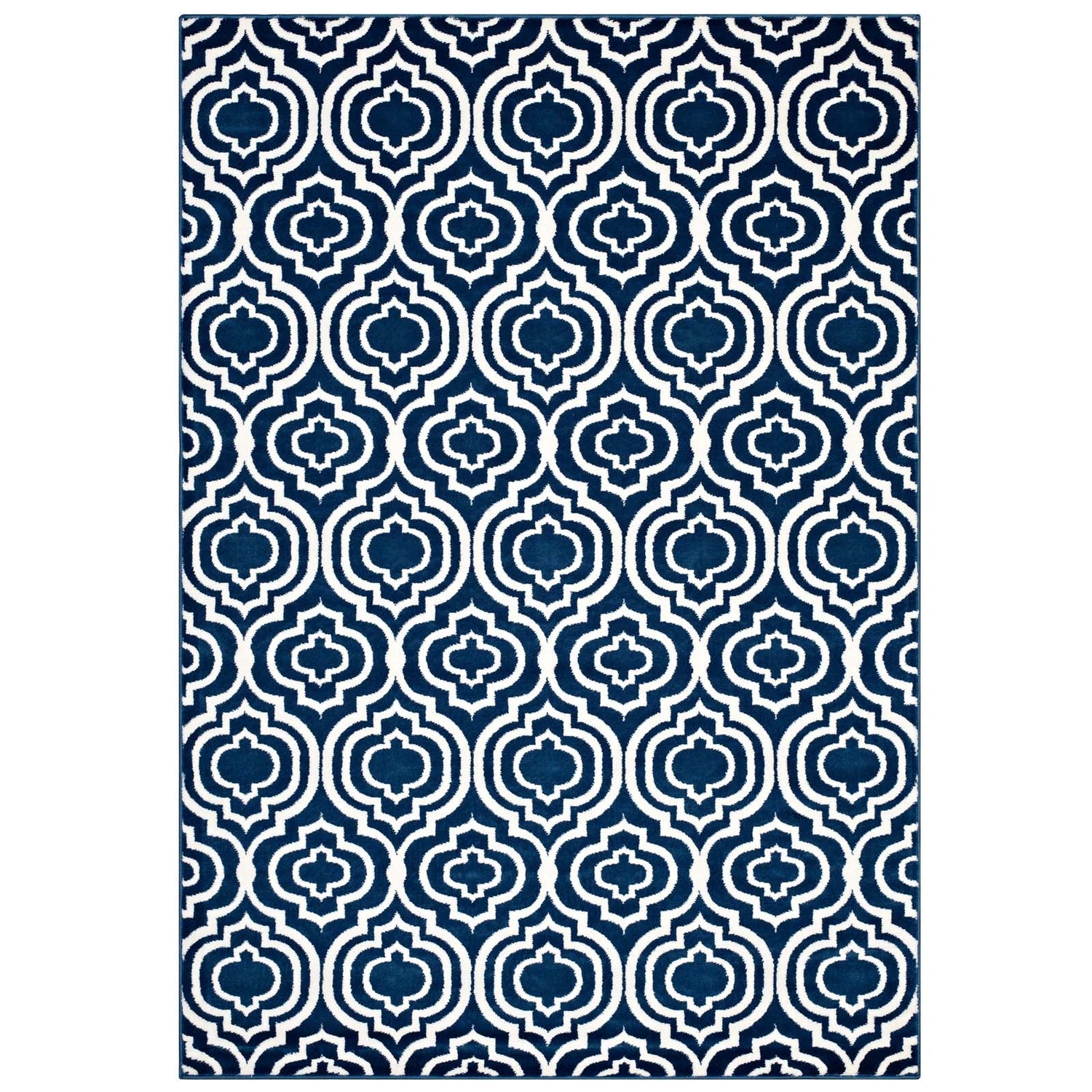 Frame Transitional Moroccan Trellis Area Rug by Modway