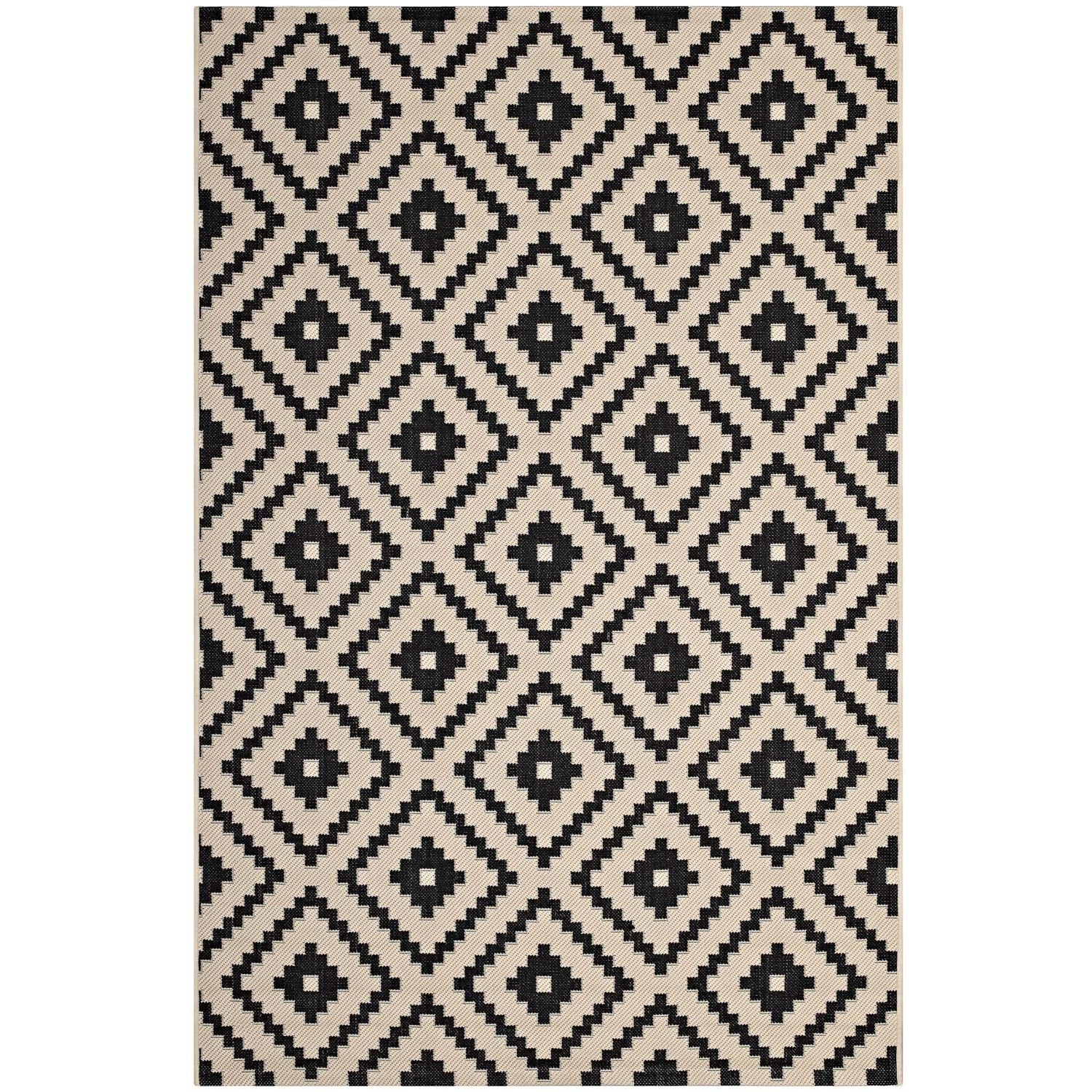 Perplex Geometric Diamond Trellis Indoor and Outdoor Area Rug by Modway