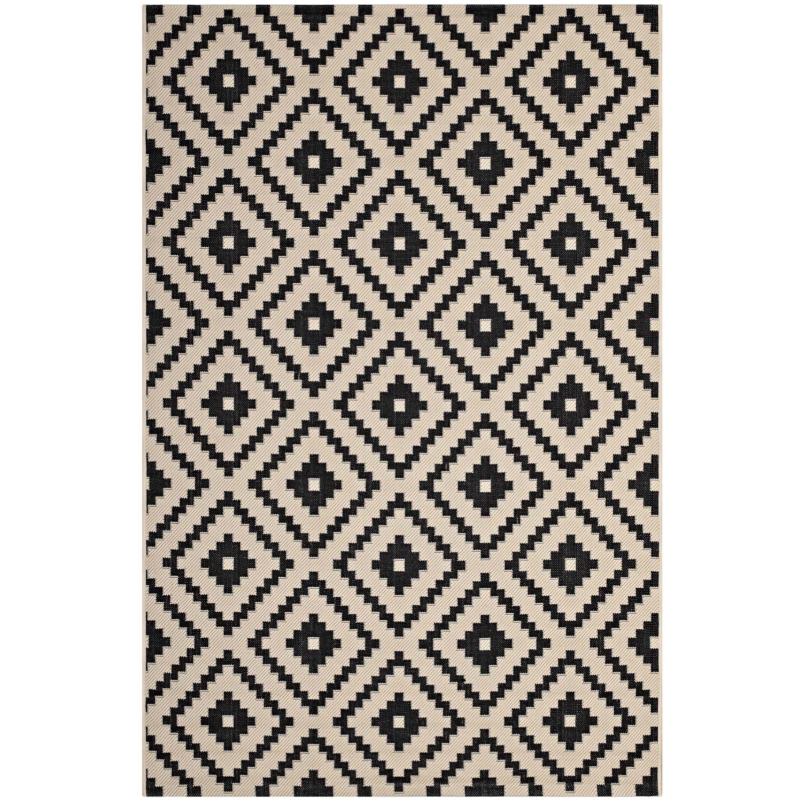 Perplex Geometric Diamond Trellis Indoor and Outdoor Area Rug by Modway