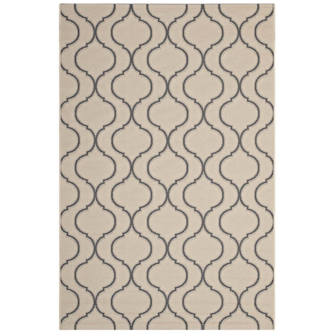 Linza Wave Abstract Trellis Indoor and Outdoor Area Rug by Modway