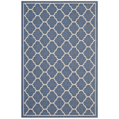 Avena Moroccan Quatrefoil Trellis Indoor and Outdoor Area Rug by Modway