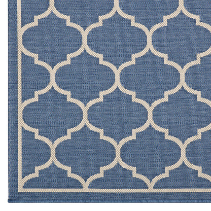 Avena Moroccan Quatrefoil Trellis Indoor and Outdoor Area Rug by Modway