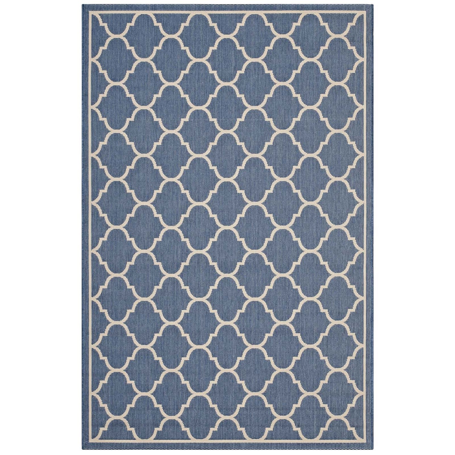 Avena Moroccan Quatrefoil Trellis Indoor and Outdoor Area Rug by Modway