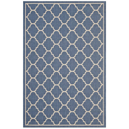 Avena Moroccan Quatrefoil Trellis Indoor and Outdoor Area Rug by Modway