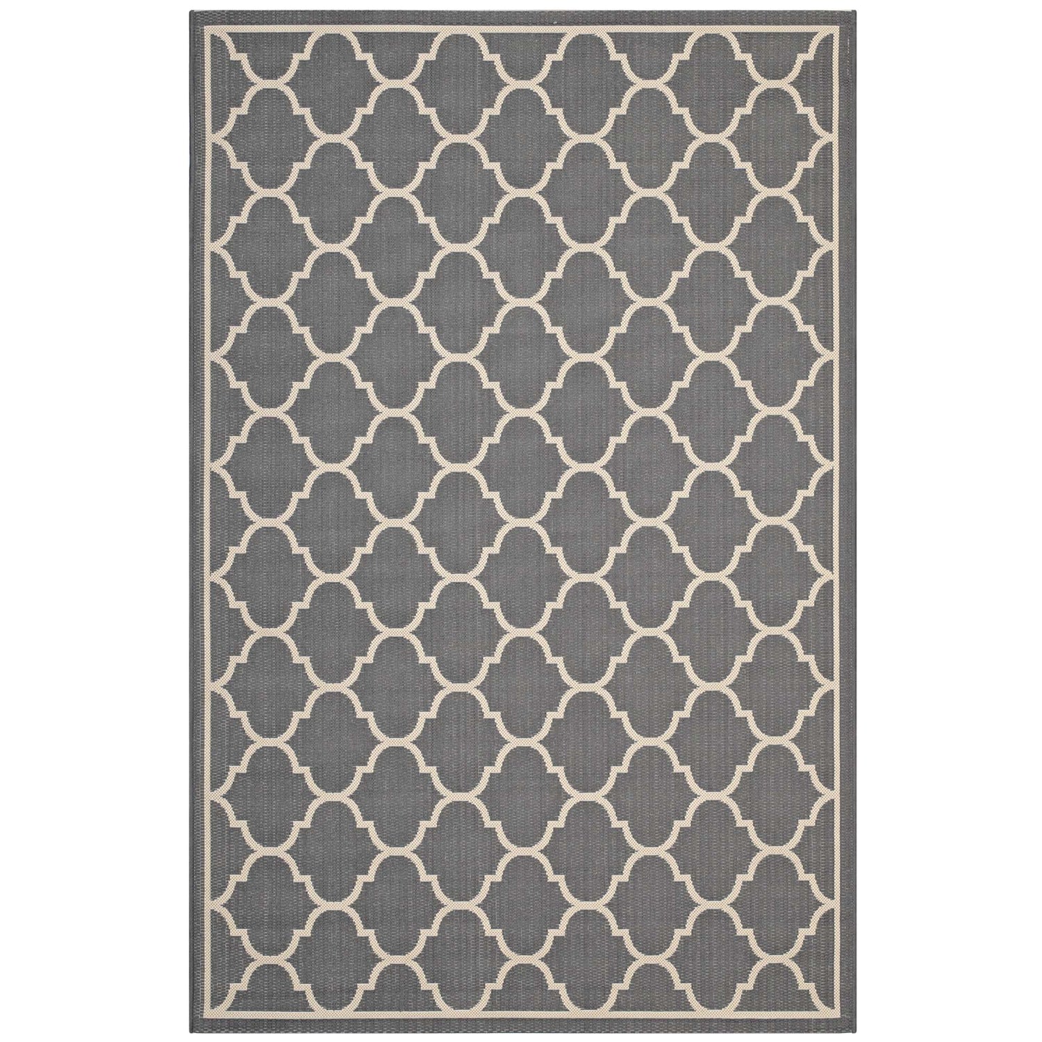 Avena Moroccan Quatrefoil Trellis Indoor and Outdoor Area Rug by Modway