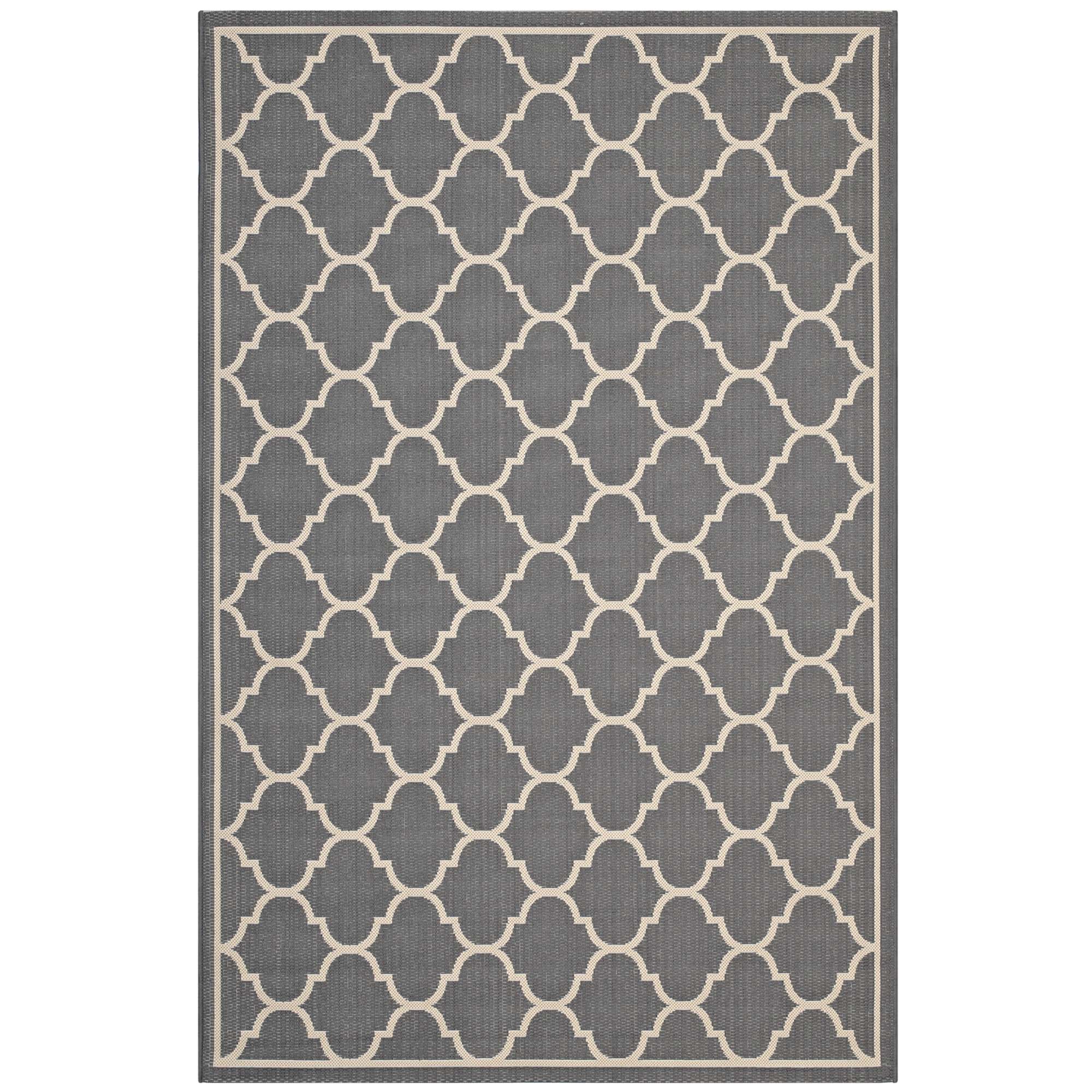 Avena Moroccan Quatrefoil Trellis Indoor and Outdoor Area Rug by Modway