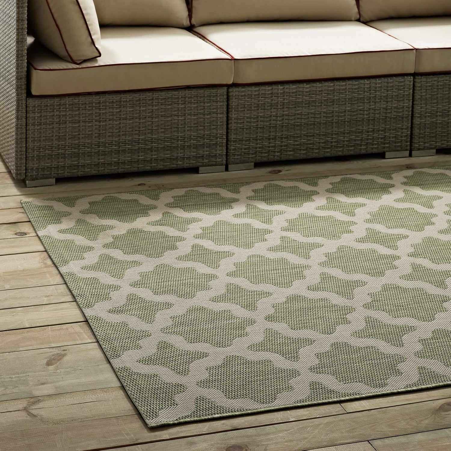 Cerelia Moroccan Trellis Indoor and Outdoor Area Rug by Modway