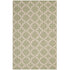 Beige and Light Green / 5x8