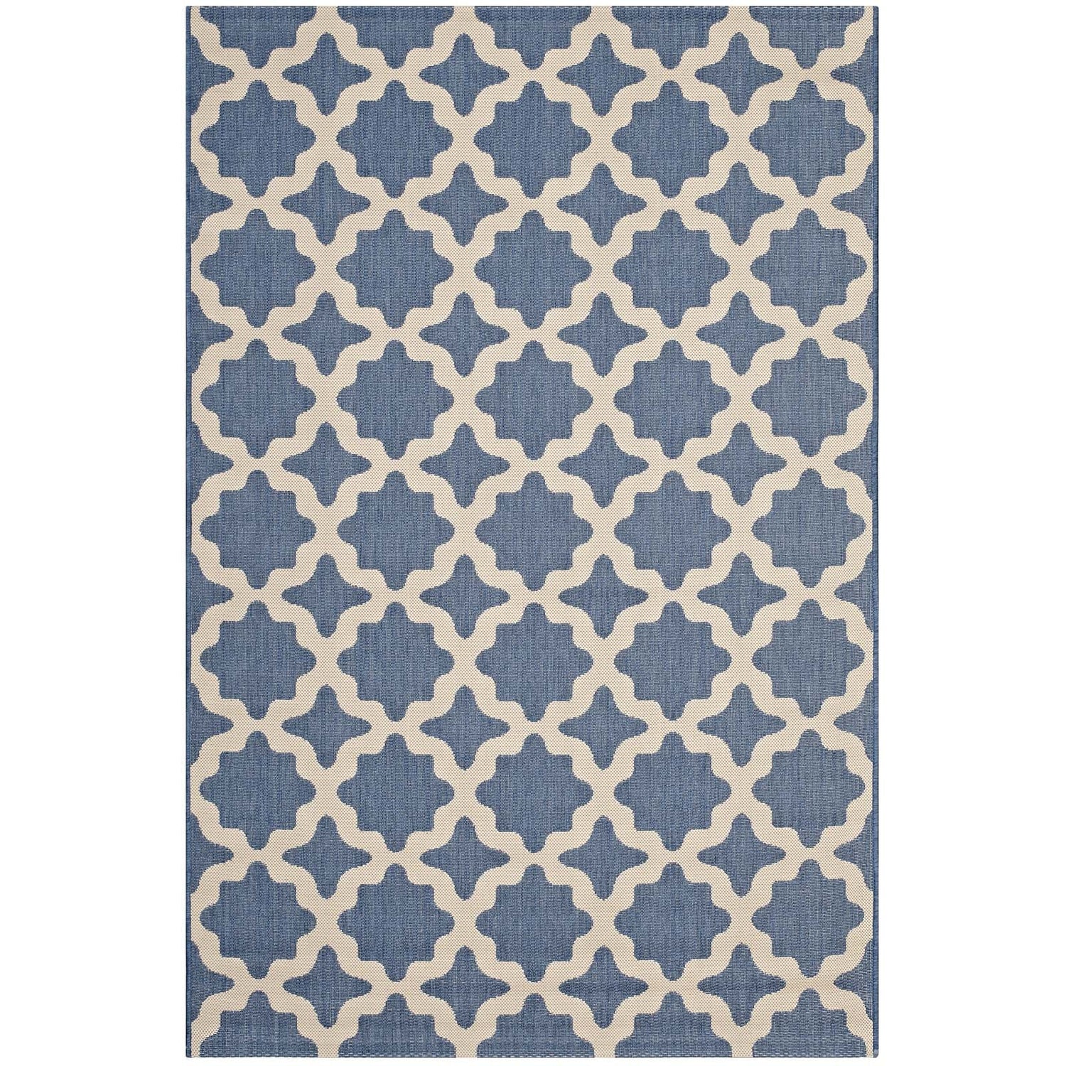 Cerelia Moroccan Trellis Indoor and Outdoor Area Rug by Modway