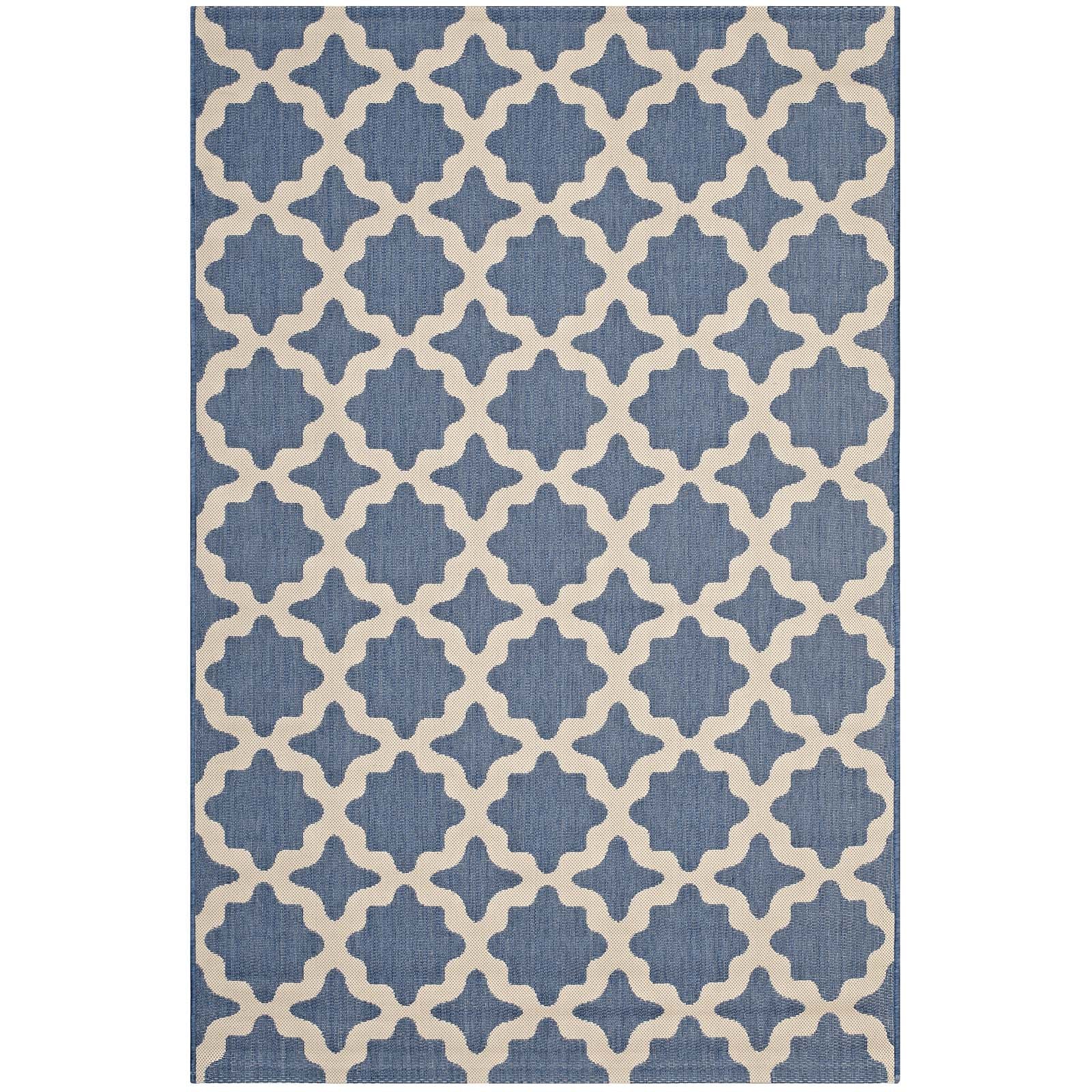 Cerelia Moroccan Trellis Indoor and Outdoor Area Rug by Modway