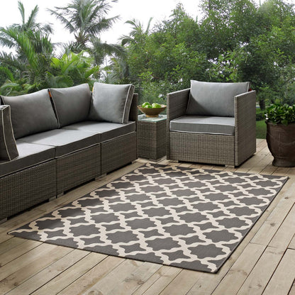 Cerelia Moroccan Trellis Indoor and Outdoor Area Rug by Modway