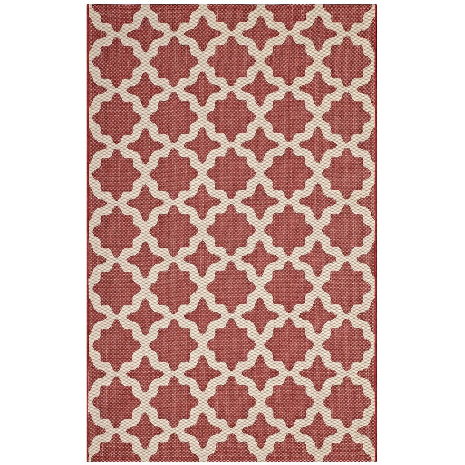 Cerelia Moroccan Trellis Indoor and Outdoor Area Rug by Modway