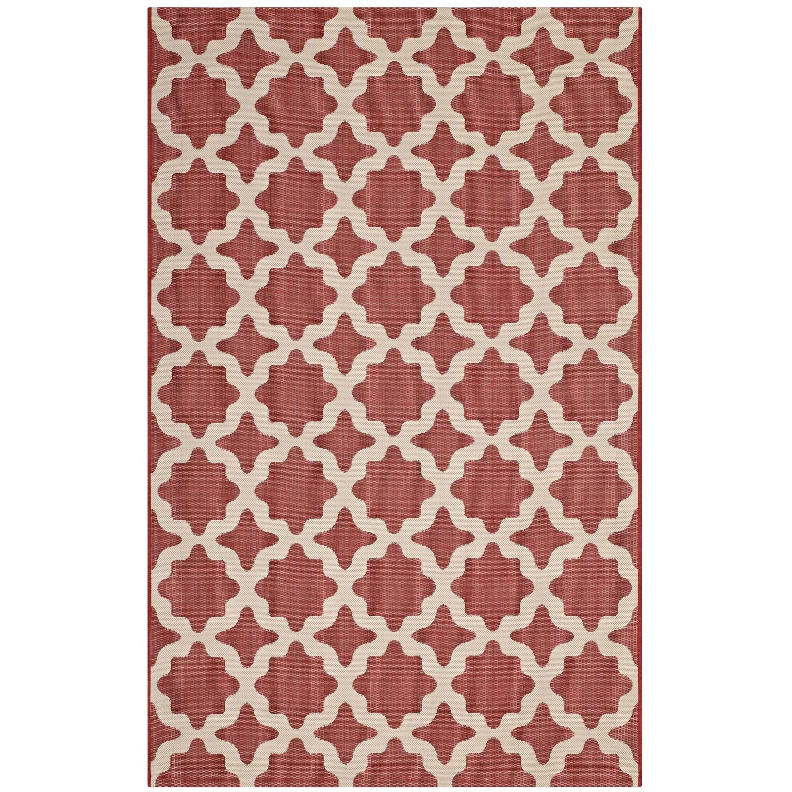 Cerelia Moroccan Trellis Indoor and Outdoor Area Rug by Modway