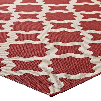 Cerelia Moroccan Trellis Indoor and Outdoor Area Rug by Modway