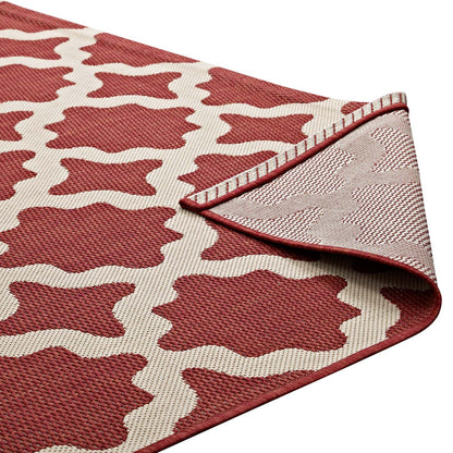 Cerelia Moroccan Trellis Indoor and Outdoor Area Rug by Modway