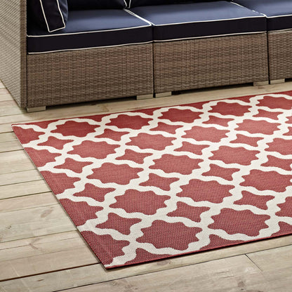 Cerelia Moroccan Trellis Indoor and Outdoor Area Rug by Modway