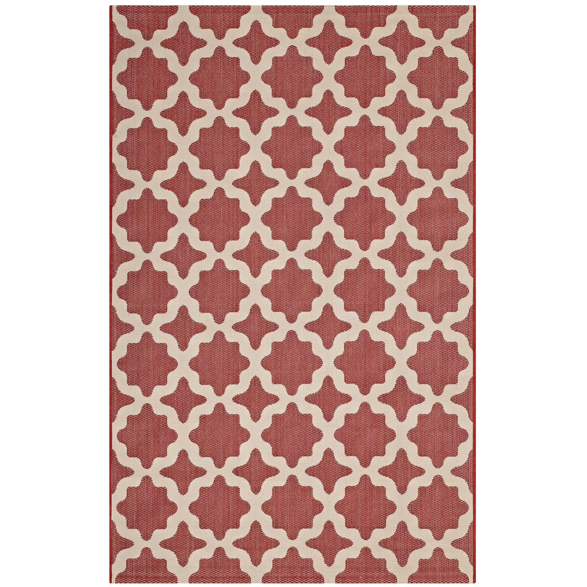 Cerelia Moroccan Trellis Indoor and Outdoor Area Rug by Modway