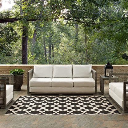 Cerelia Moroccan Trellis Indoor and Outdoor Area Rug by Modway