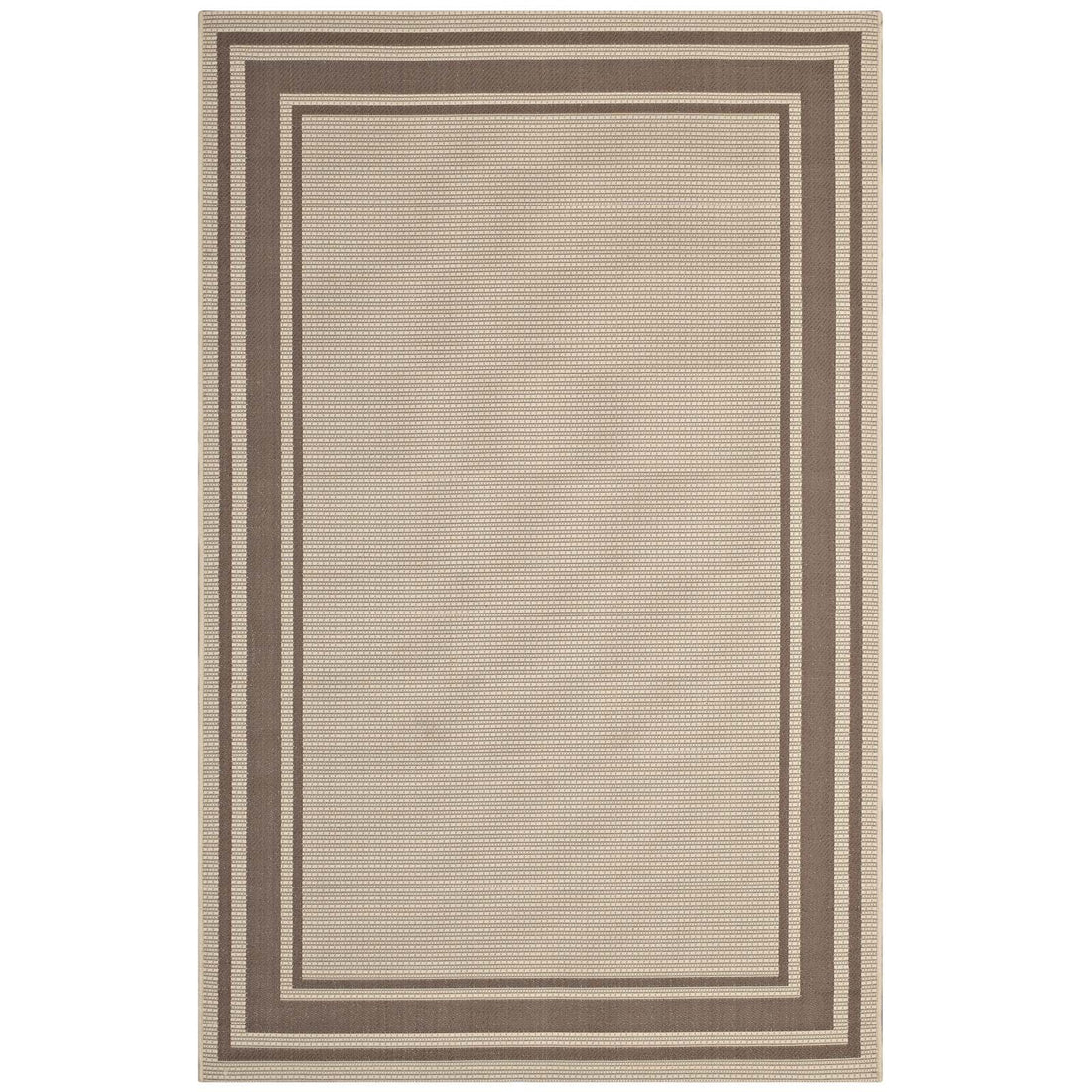 Rim Solid Border Indoor and Outdoor Area Rug by Modway