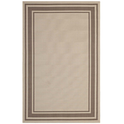 Rim Solid Border Indoor and Outdoor Area Rug by Modway