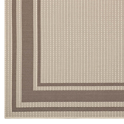 Rim Solid Border Indoor and Outdoor Area Rug by Modway