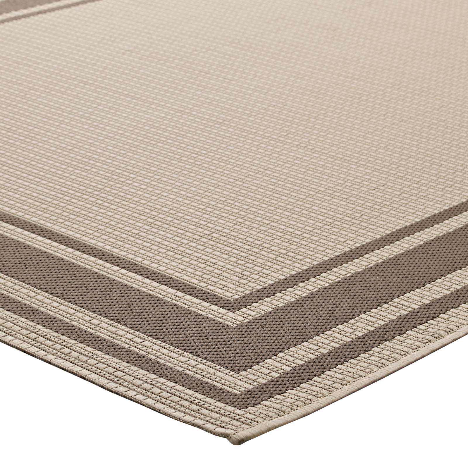 Rim Solid Border Indoor and Outdoor Area Rug by Modway