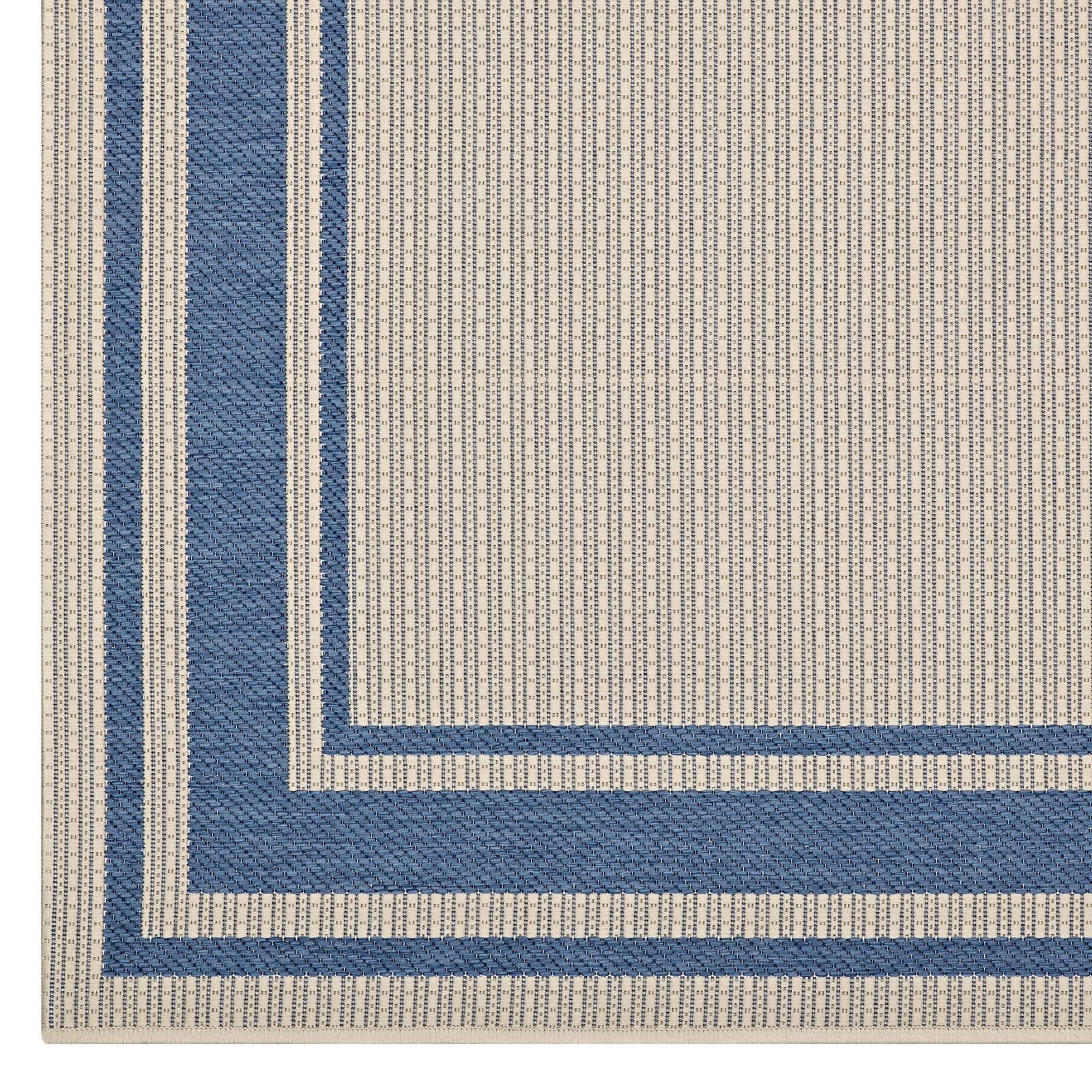 Rim Solid Border Indoor and Outdoor Area Rug by Modway