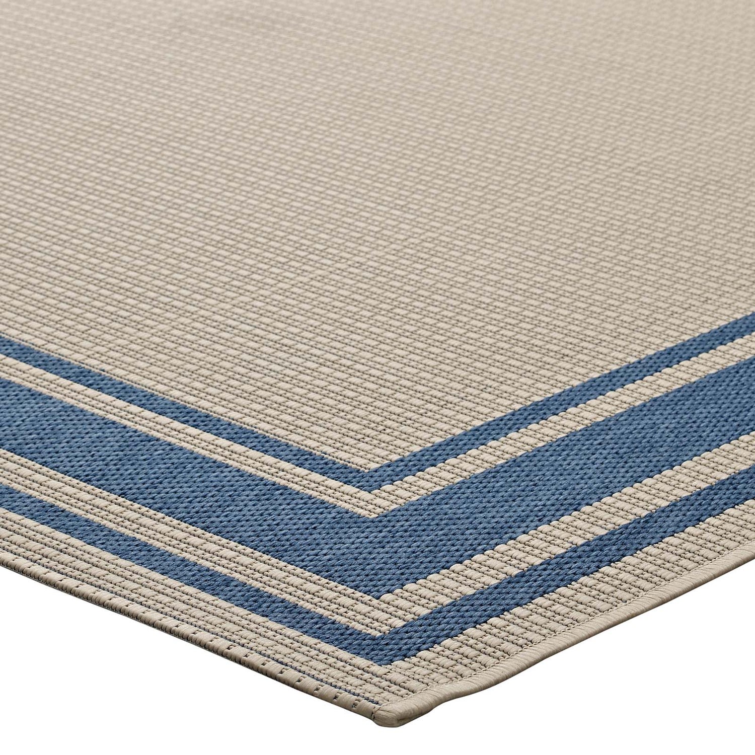 Rim Solid Border Indoor and Outdoor Area Rug by Modway