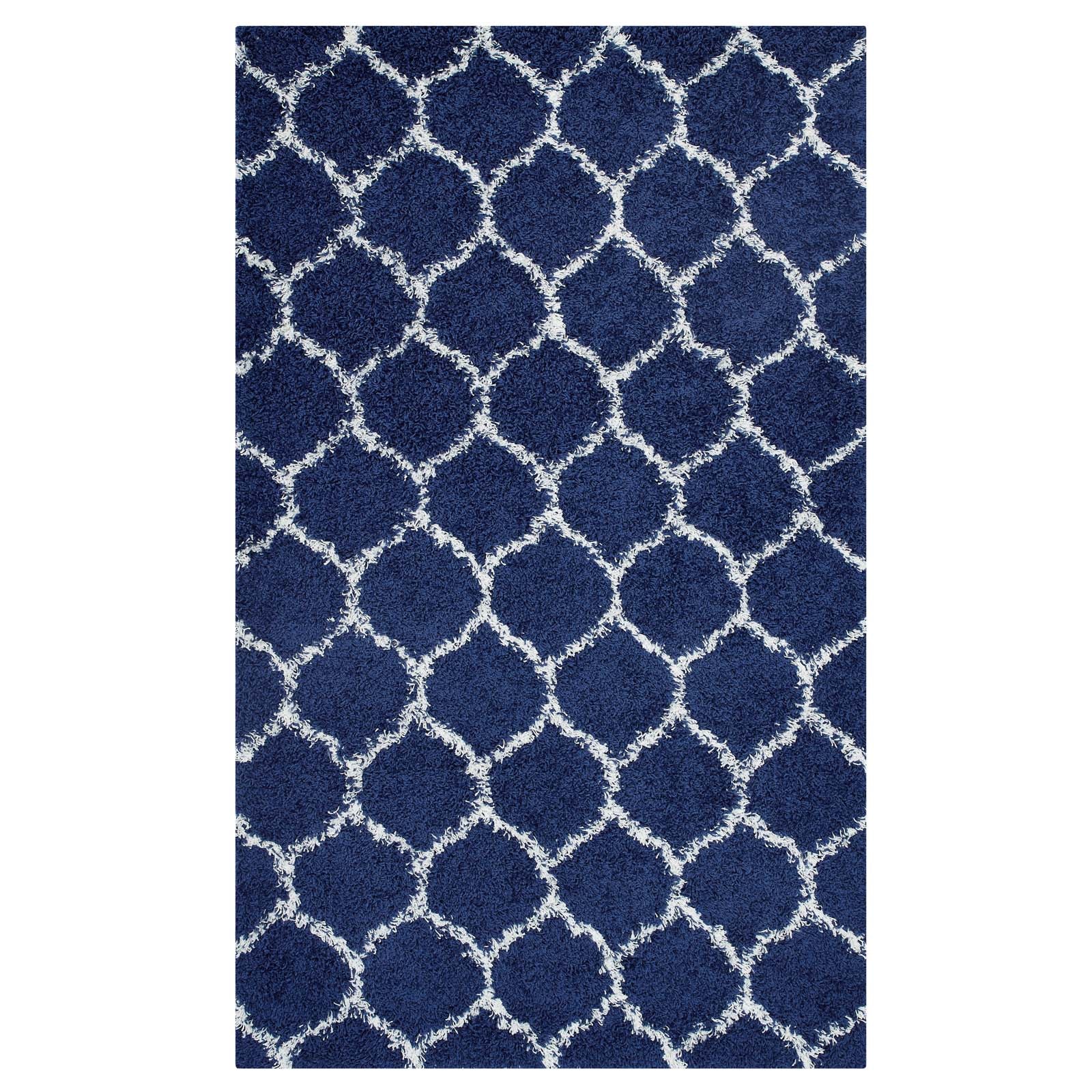 Solvea Moroccan Trellis Shag Area Rug by Modway