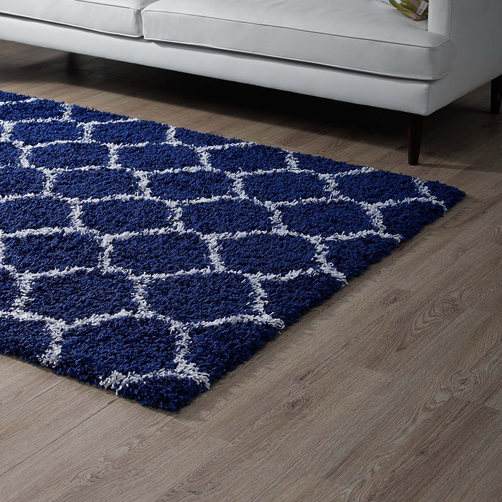 Solvea Moroccan Trellis Shag Area Rug by Modway