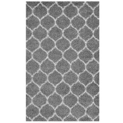 Solvea Moroccan Trellis Shag Area Rug by Modway