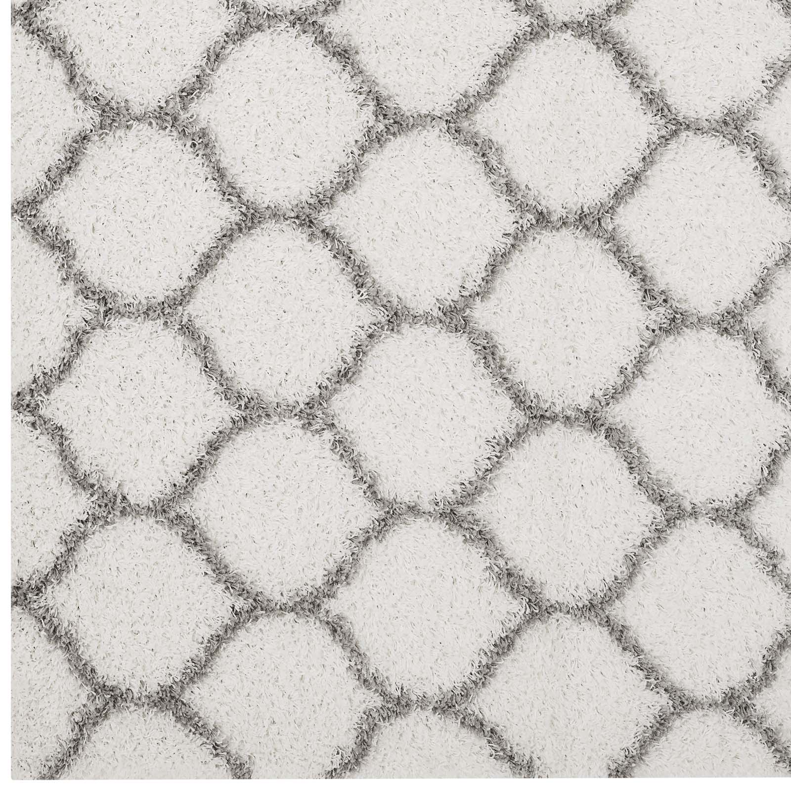 Solvea Moroccan Trellis Shag Area Rug by Modway