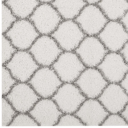 Solvea Moroccan Trellis Shag Area Rug by Modway