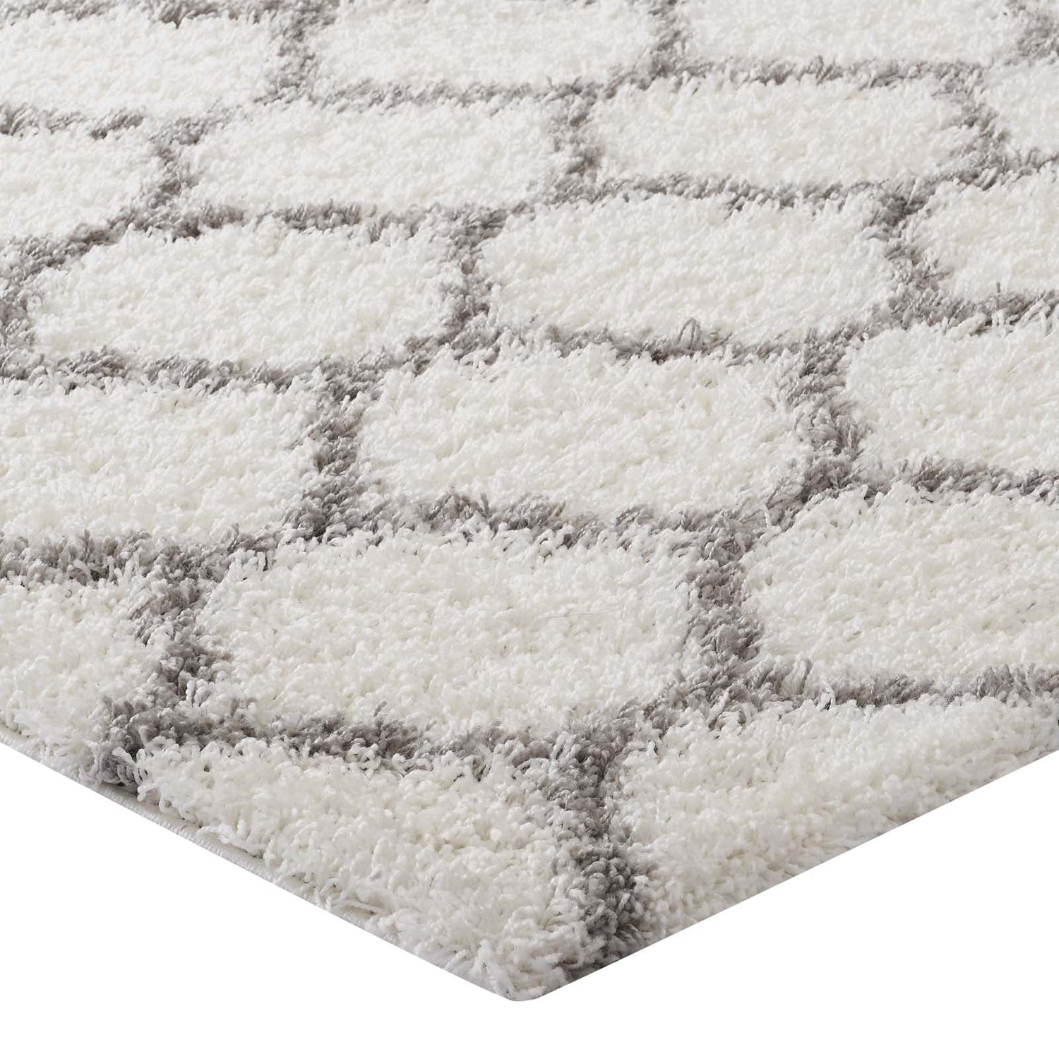 Solvea Moroccan Trellis Shag Area Rug by Modway