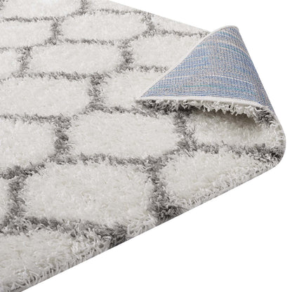 Solvea Moroccan Trellis Shag Area Rug by Modway