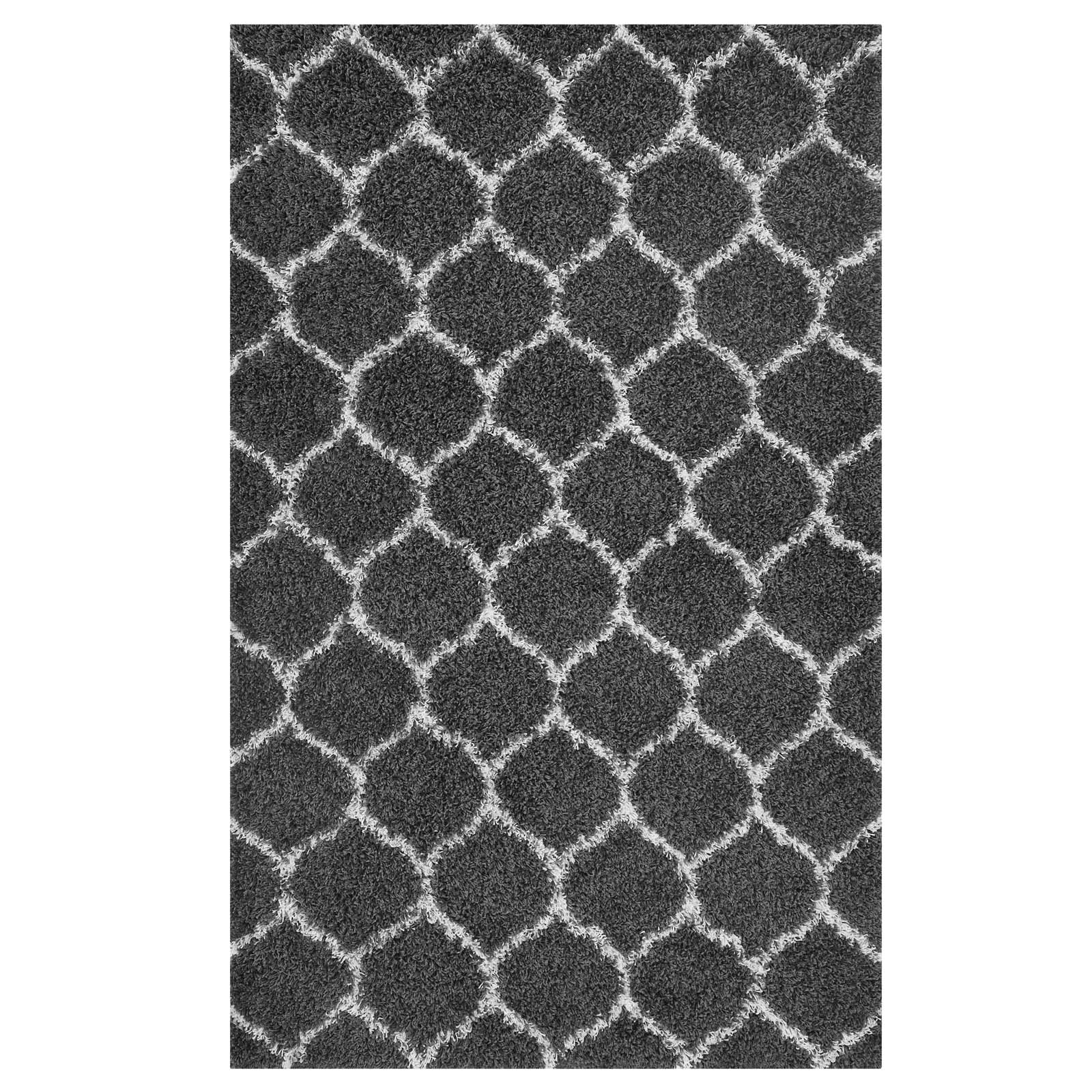 Solvea Moroccan Trellis Shag Area Rug by Modway