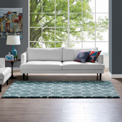 Solvea Moroccan Trellis Shag Area Rug by Modway